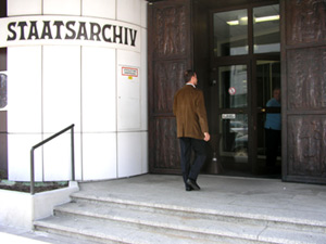 Eingangsbereich des Österreichischen Staatsarchivs 