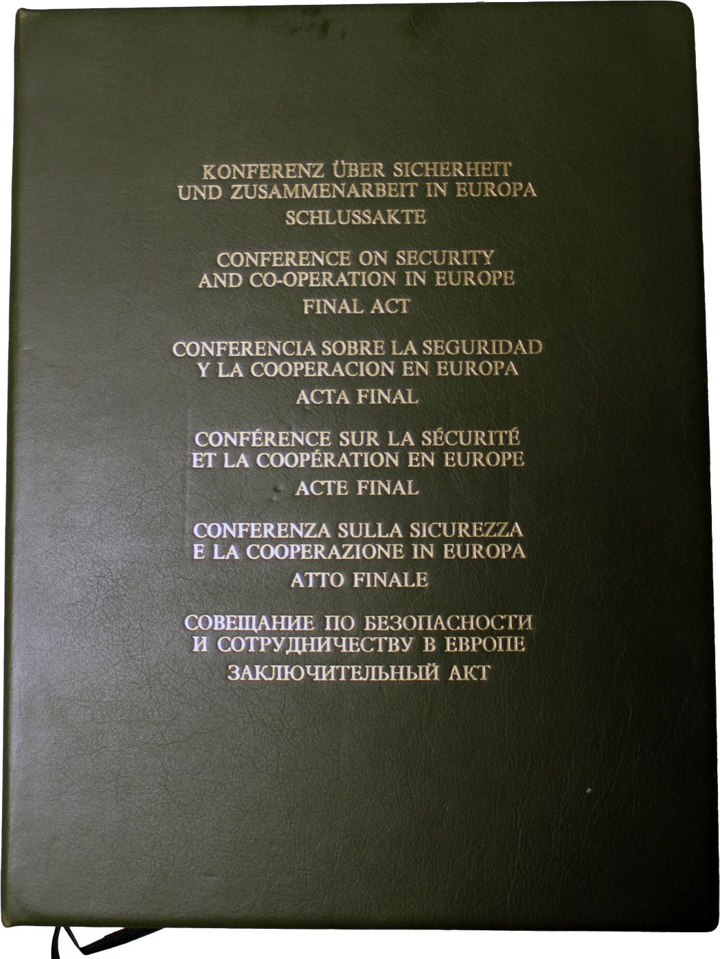 Schlussakte Konferenz über Sicherheit und Zusammenarbeit in Europa 