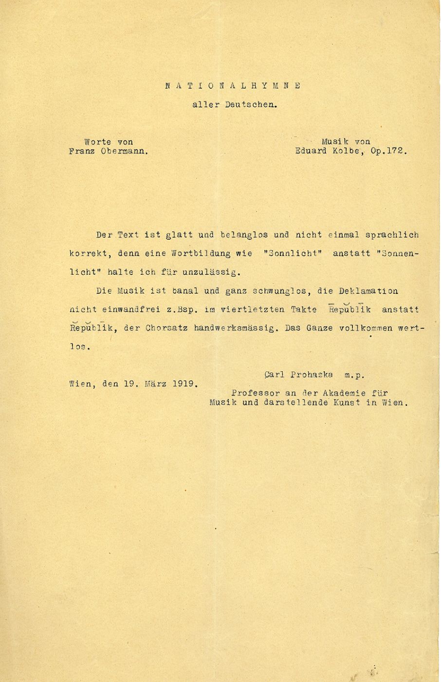 Nationalhymne aller Deutschen