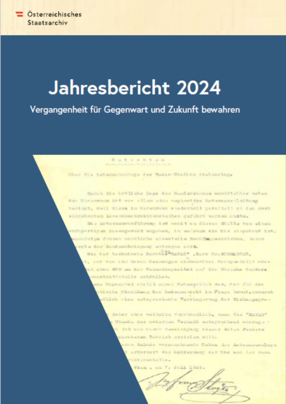 Jahresbericht des ÖStA 2024
