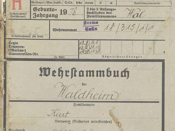 Das Wehrstammbuch Waldheim