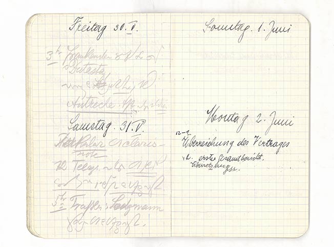 Kalenderblatt Notizbuch Karl Renner
