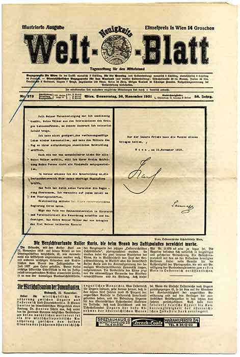 Zeitungsausschnitt © OESTA