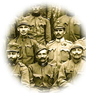 Gruppenfoto aus dem Ersten Weltkrieg 